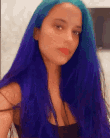 Blue Hair Egirl GIF - Blue Hair Egirl The Dutchess GIFs
