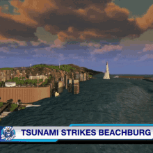 Meteor Strikes Tsunami Beachburg GIF - Meteor Strikes Tsunami Beachburg Cities Skylines GIFs