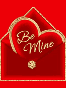 Be Mine Hearts Love GIF