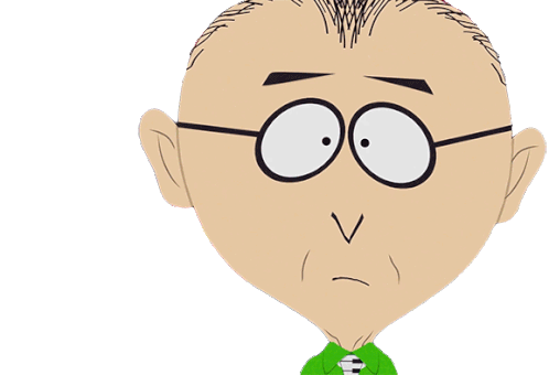 Concerned Look Mr Mackey Sticker - Concerned Look Mr Mackey South Park Stickers