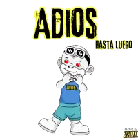 a cartoon character with a shirt that says zhot