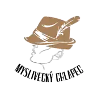 a drawing of a man wearing a hat with the words myslivecky chlapec on the bottom