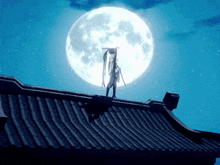Yu Lan On The Roof GIF - Yu Lan On The Roof Full Moon GIFs