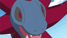 a close up of a cartoon character 's face with the letters tbs visible