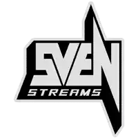 a black and white logo for sven streams is shown