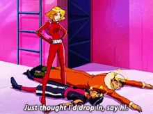 Totally Spies Clover GIF - Totally Spies Clover Just Thought Id Drop In GIFs