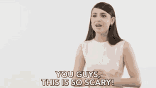 You Guys This Is So Scary Scary GIF - You Guys This Is So Scary Scary Informing GIFs