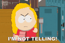 Im Not Telling Bebe Stevens GIF - Im Not Telling Bebe Stevens South Park GIFs