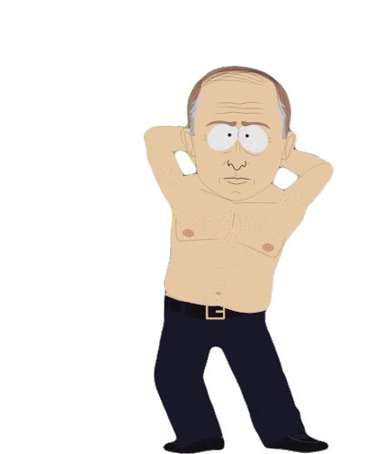 Dancing Vladimir Putin Sticker - Dancing Vladimir Putin South Park Stickers