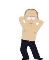 Dancing Vladimir Putin Sticker - Dancing Vladimir Putin South Park Stickers