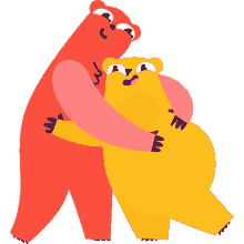 popoand lelo bears mother bear baby bear hug