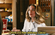 Schitts Creek Alexis Rose GIF - Schitts Creek Alexis Rose I Think Its Free Delivery David GIFs