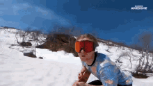 Snowboarding Goggles GIF