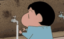 Shinchan Shinchan Washing Hands GIF - Shinchan Shinchan Washing Hands Shichan In Bathroom GIFs