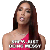 She'S Just Being Messy Ashley Snell Sticker - She'S Just Being Messy Ashley Snell Basketball Wives Orlando Stickers
