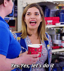 Superstore Amy Sosa GIF - Superstore Amy Sosa Yes Yes Lets Do It GIFs