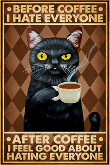 Cat Coffee After Coffee GIF - Cat Coffee After Coffee GIFs