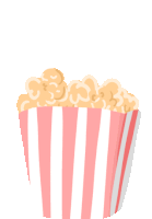 Netflix Popcorn Sticker - Netflix Popcorn Food Stickers