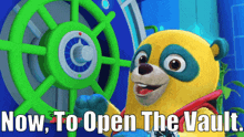 Special Agent Oso Vault GIF - Special Agent Oso Vault Now To Open The Vault GIFs