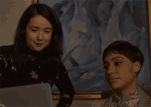 Look At Each Other Marissa Gold GIF - Look At Each Other Marissa Gold Lucca Quinn GIFs