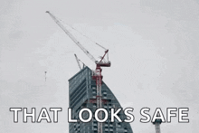 skyscraper crane
