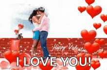 Happy Valentines Day Kissing GIF - Happy Valentines Day Kissing Couple GIFs