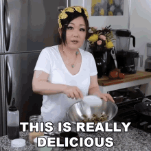 This Is Really Delicious Emily Kim GIF - This Is Really Delicious Emily Kim Maangchi GIFs