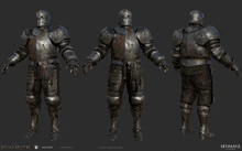 a 3d model of a knight 's armor from the game benemoth