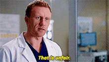 Greys Anatomy Owen Hunt GIF - Greys Anatomy Owen Hunt That Is Unfair GIFs