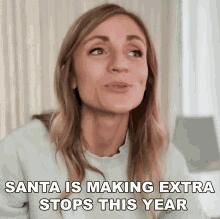 Santa Is Making Extra Stops This Year Ashley Crosby GIF - Santa Is Making Extra Stops This Year Ashley Crosby Claire And The Crosbys GIFs
