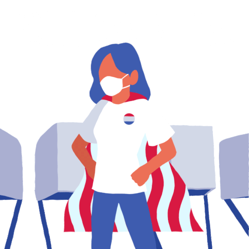 Pollworker Hero Poll Worker Sticker - Pollworker Hero Poll Worker Work The Polls Stickers