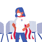 Pollworker Hero Poll Worker Sticker - Pollworker Hero Poll Worker Work The Polls Stickers