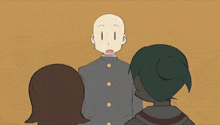 a cartoon of two girls standing next to each other with their mouths open