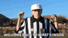 Welcome Back To Whats Inside Referee GIF - Welcome Back To Whats Inside Referee Sports GIFs
