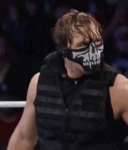 På jorden Vej vride Dean Ambrose Mask GIF - Dean Ambrose Mask Wwe - Discover & Share GIFs