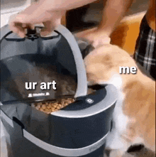 Eating Art GIF - Eating Art Cat Eating GIFs