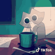 Cup Cat GIF - Cup Cat Kitten GIFs