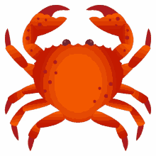 crab nature joypixels edible sea creature seafood