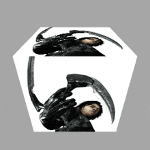 a picture of a person with a claw on their hand