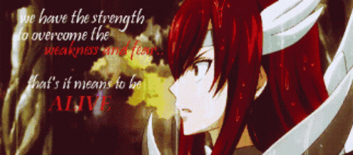 Fairy Tail Strength GIF - Fairy Tail Strength Alive - Discover & Share GIFs