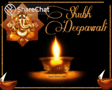 Shubh Deepawali Candle GIF - Shubh Deepawali Candle Blessings GIFs