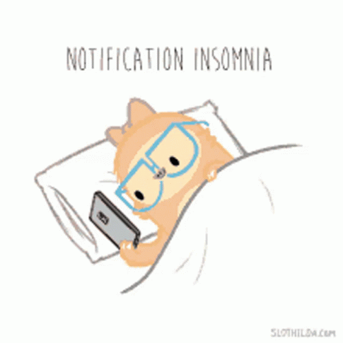 Cant Sleep Notification Insomnia GIF - Cant Sleep Notification Insomnia Phone GIFs