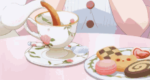 Anime Coffee GIF - Anime Coffee Snack GIFs