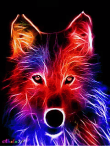 Wolf Glow GIF - Wolf Glow Lights GIFs