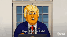 Happy Easter Kids Wave GIF - Happy Easter Kids Wave Hand Wave GIFs