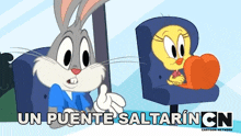 Un Puente Saltarin Bugs Bunny GIF - Un Puente Saltarin Bugs Bunny Tweety GIFs