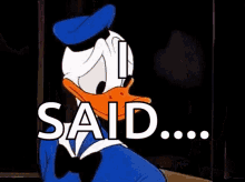 Talk To The Hand Donald Duck GIF - Talk To The Hand Donald Duck GIFs