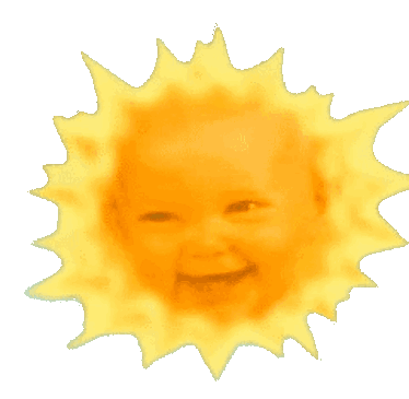 Teletubbies Baby Sun Sticker - Teletubbies Baby Sun Transparent Sun Stickers
