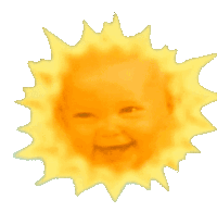 Teletubbies Baby Sun Sticker - Teletubbies Baby Sun Transparent Sun Stickers
