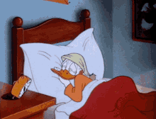wake up donald duck shocked surprised alarm clock